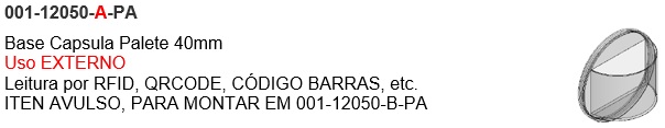 Base Capsula Palete 40mm 
Uso EXTERNO